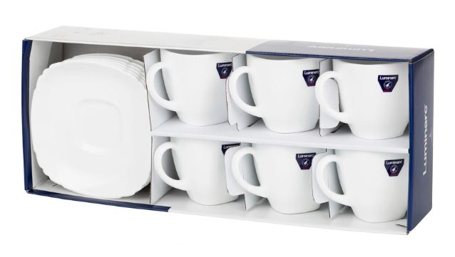 БЭЙСИК чайный сервиз на 6персон из12 предмет(220мл) Q5853